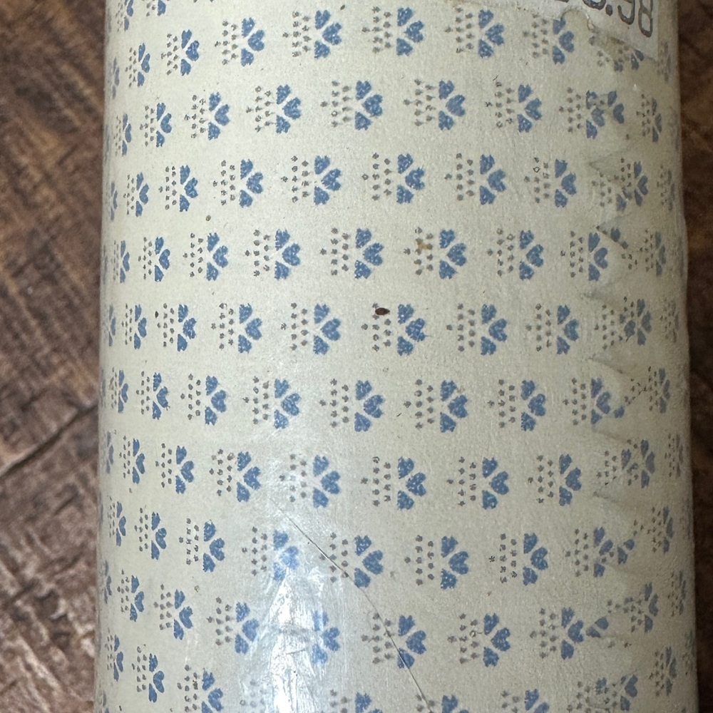 Vintage 1987 C&A Wallcoverings KA2192 Blue Cottage Core Country Bolt Roll
